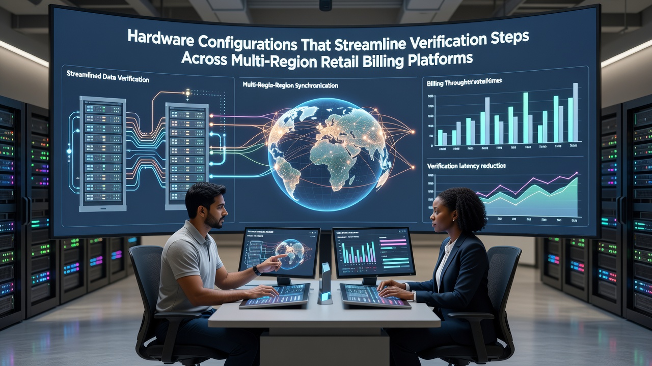 Edge verification hardware integrated with multi-region billing platform infrastructure