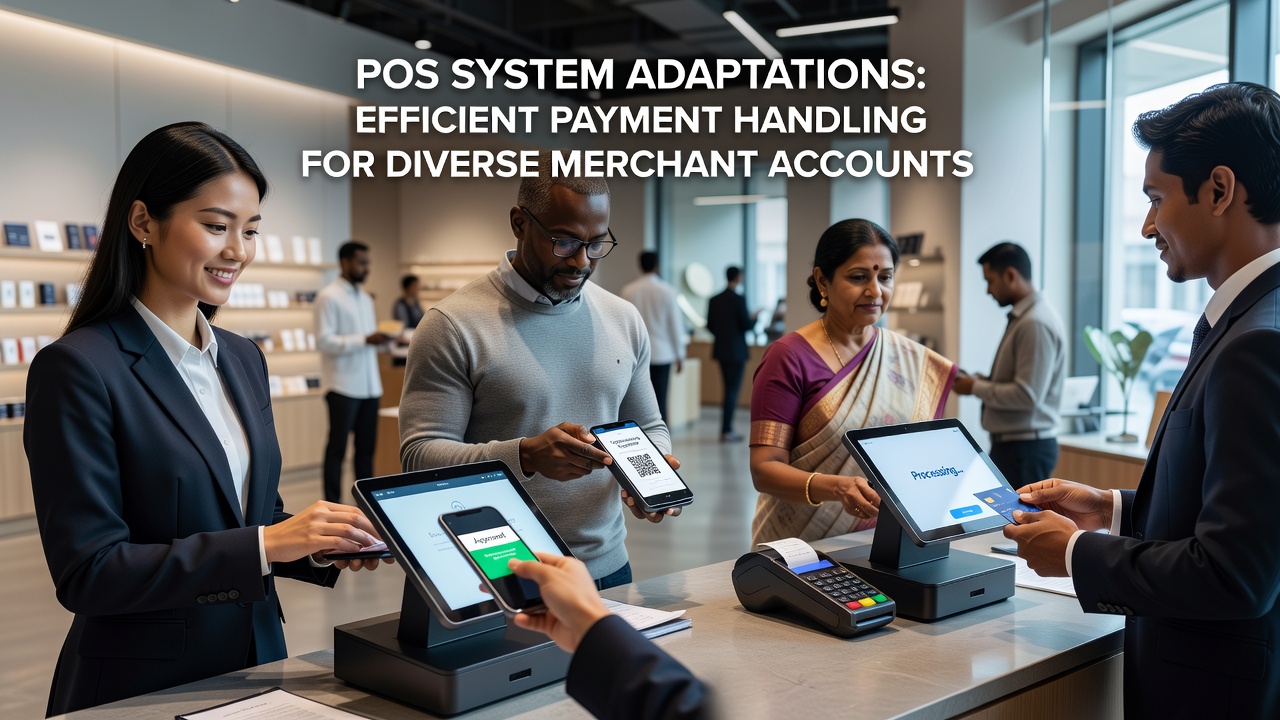 Staff using portable POS devices in a busy service environment