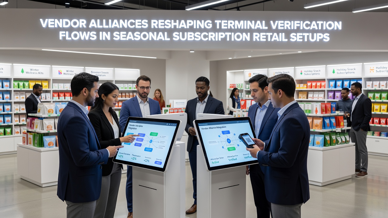 Integrated terminal systems supporting seasonal subscription verification across retail networks